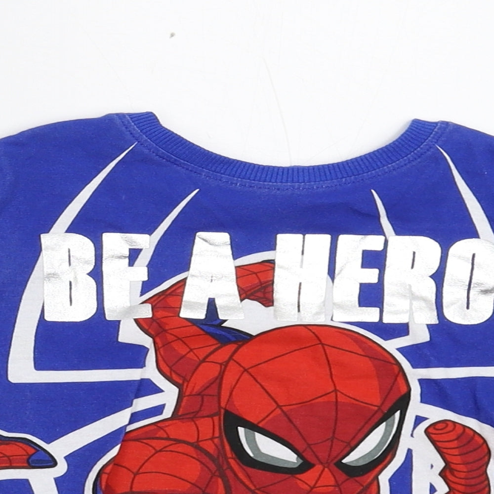 Tesco Boys Blue   Pullover T-Shirt Size 2-3 Years  - Spider Man