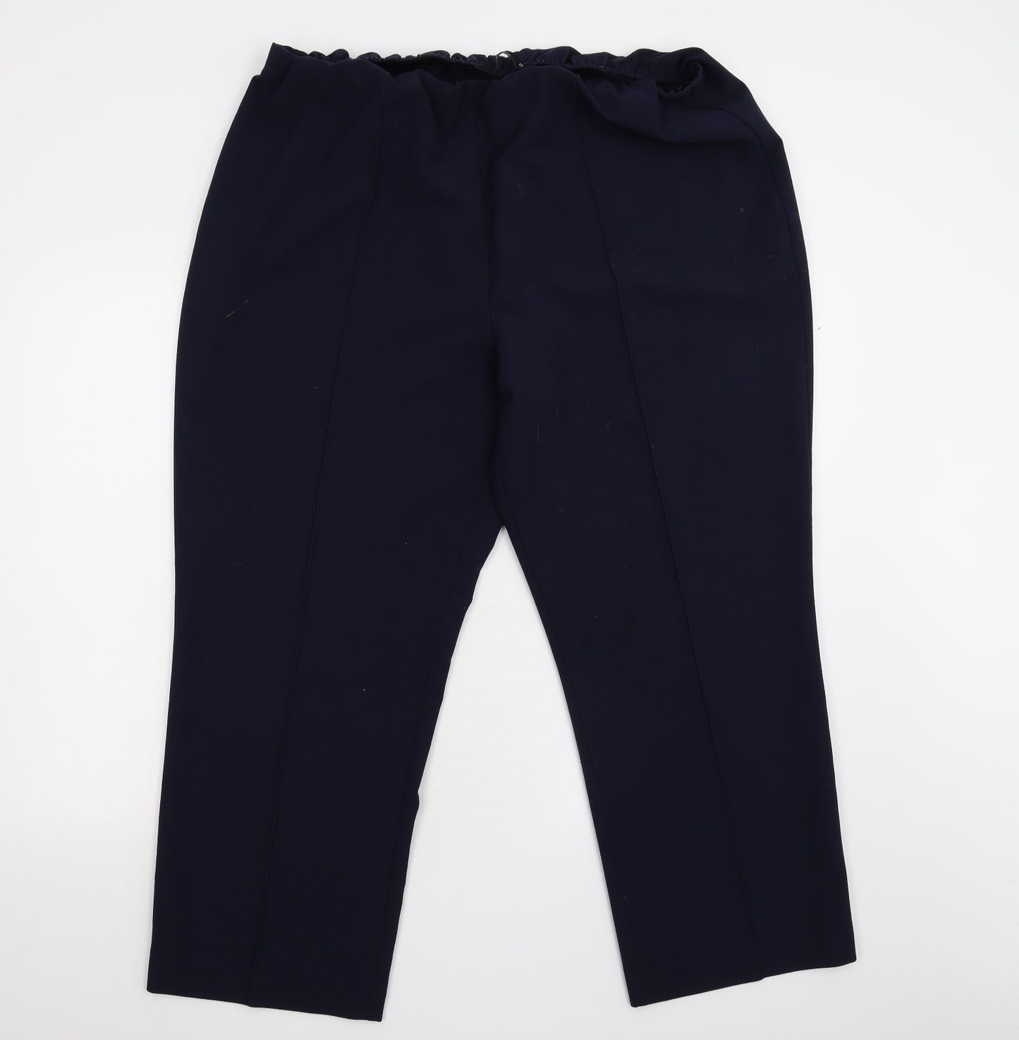 BM Collection Womens Blue   Trousers  Size 22 L27 in