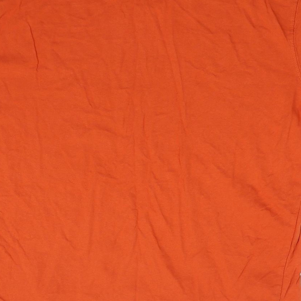 Preworn Mens Orange    T-Shirt Size L