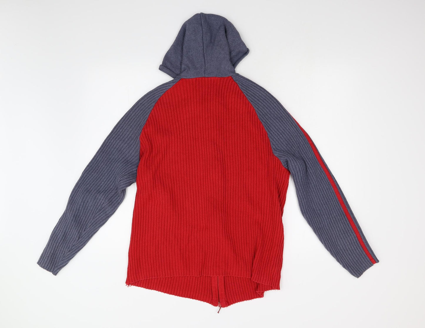 Aris Mens Red   Full Zip Hoodie Size M
