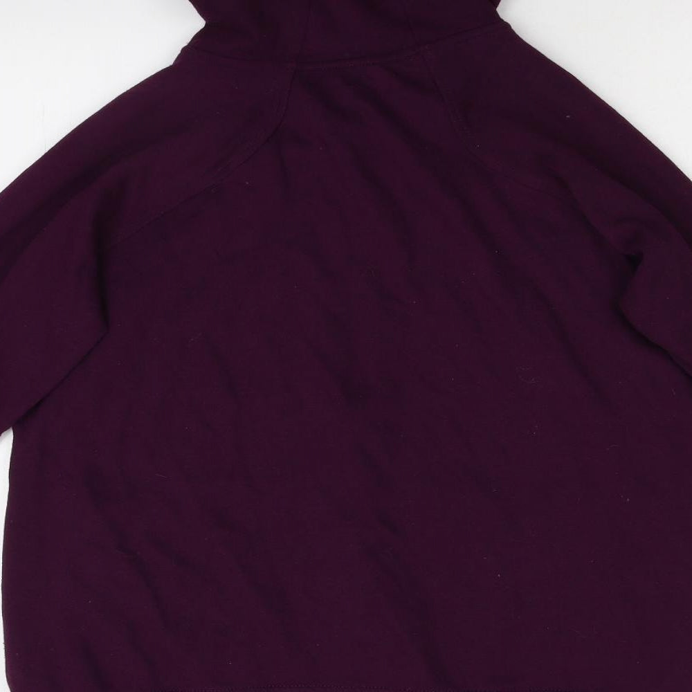 Souluxe Womens Purple   Full Zip Hoodie Size L