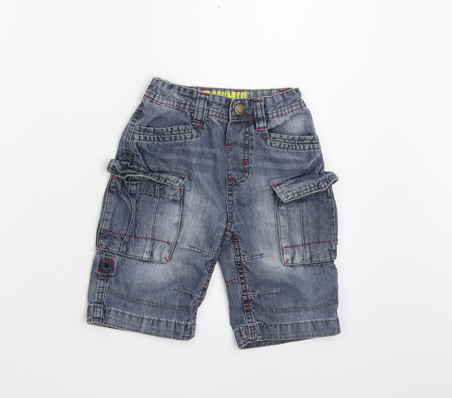 Primark Boys Blue  Damask Straight Jeans Size 2-3 Years