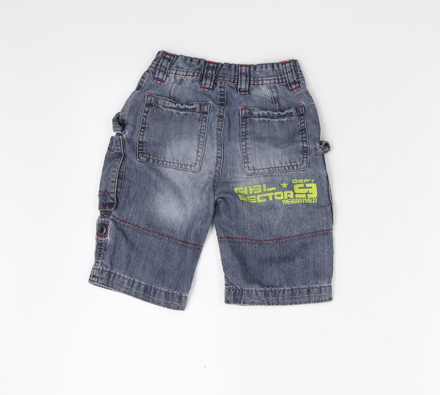 Primark Boys Blue  Damask Straight Jeans Size 2-3 Years