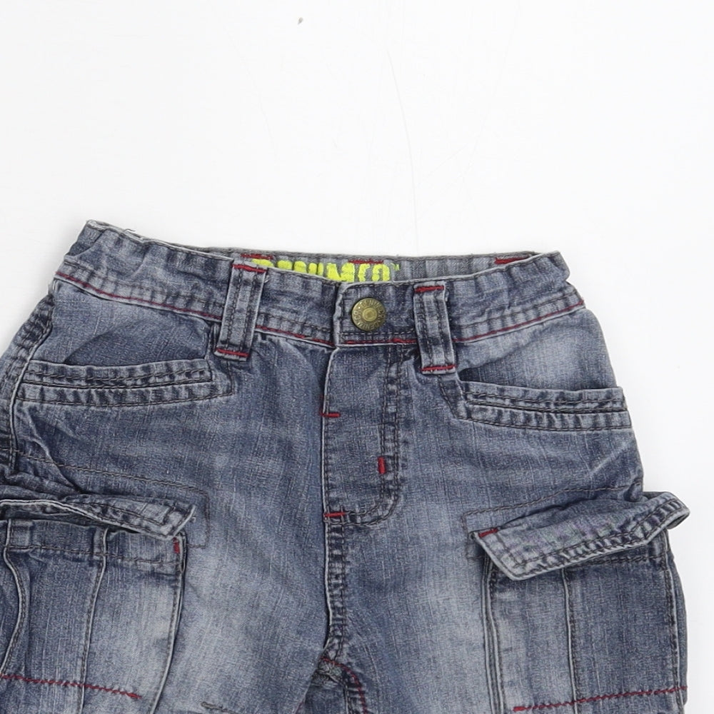 Primark Boys Blue  Damask Straight Jeans Size 2-3 Years