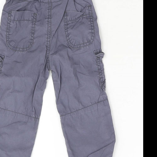 George Baby Grey   Cargo Trousers Size 9-12 Months