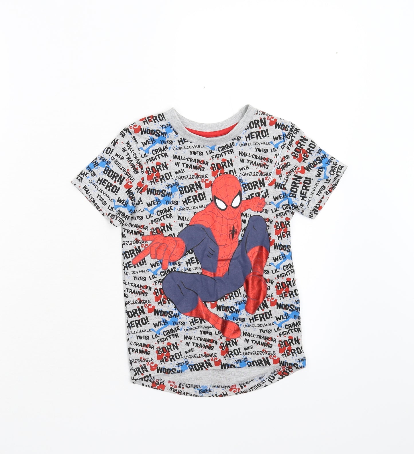 Nutmeg Boys Grey    T-Shirt Size 2-3 Years  - Spider Man