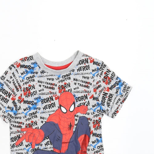 Nutmeg Boys Grey    T-Shirt Size 2-3 Years  - Spider Man