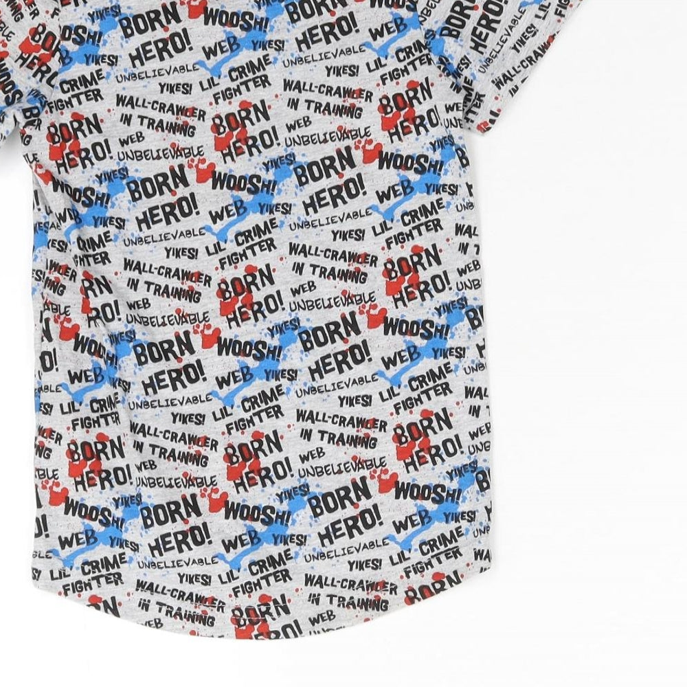 Nutmeg Boys Grey    T-Shirt Size 2-3 Years  - Spider Man