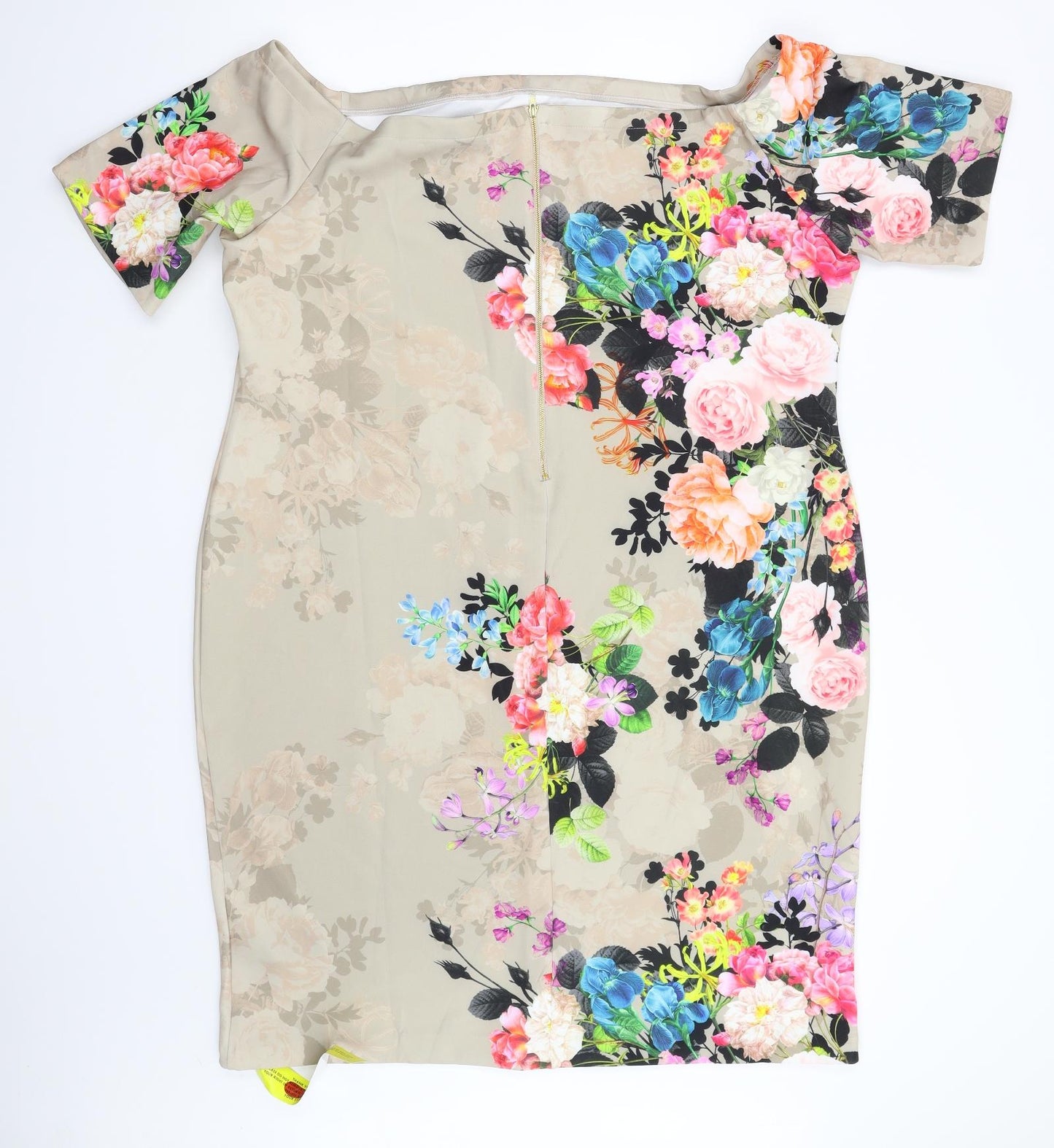 Joanna Hope Womens Beige Floral  Shift  Size 26