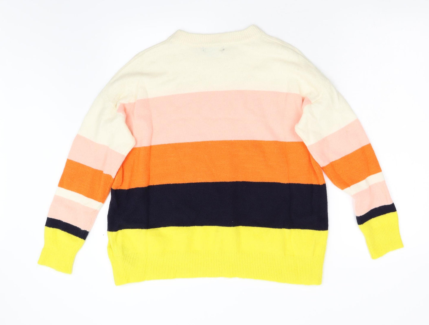 Oasis Womens Multicoloured  Knit Pullover Jumper Size M