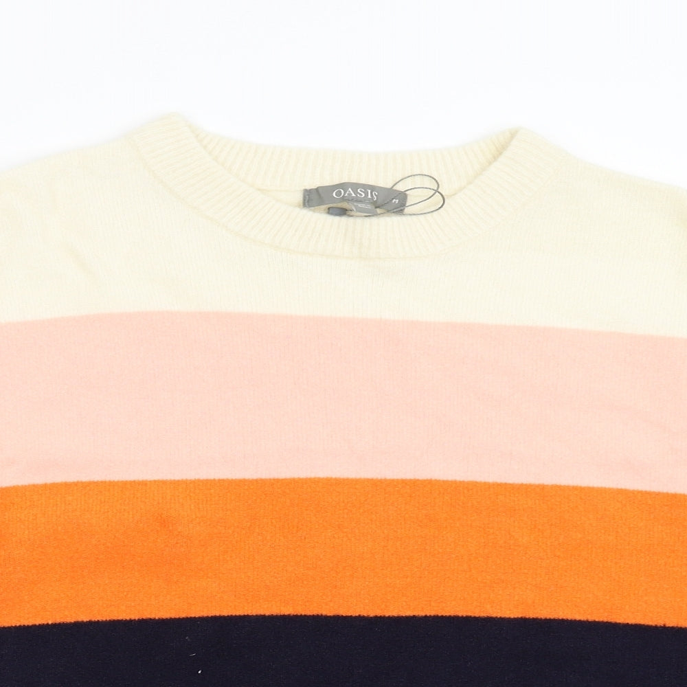 Oasis Womens Multicoloured  Knit Pullover Jumper Size M
