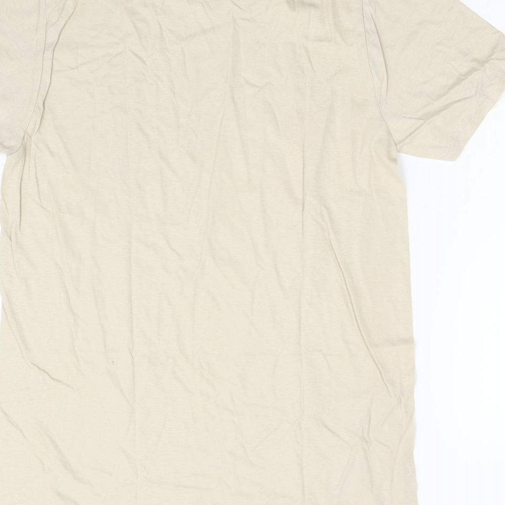 Pretty Little Thing Womens Beige   Basic T-Shirt Size S