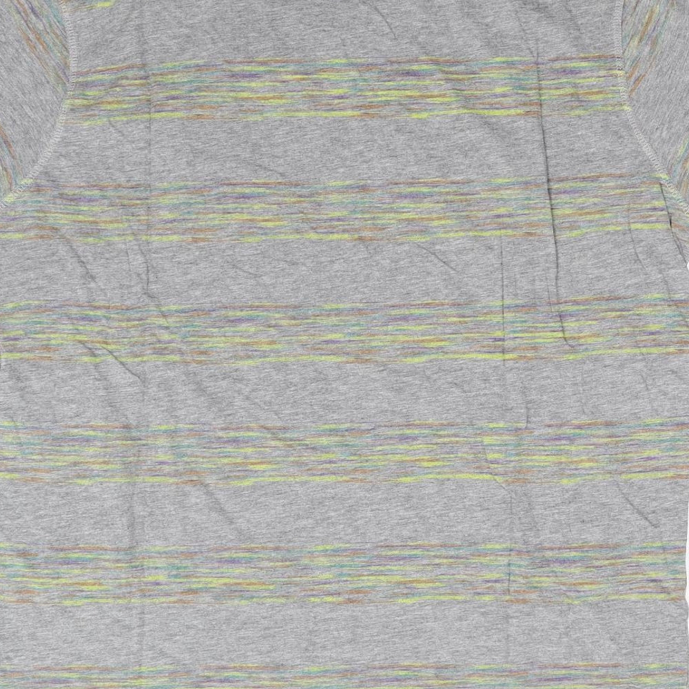 Twisted Soul Mens Grey Striped   T-Shirt Size XL