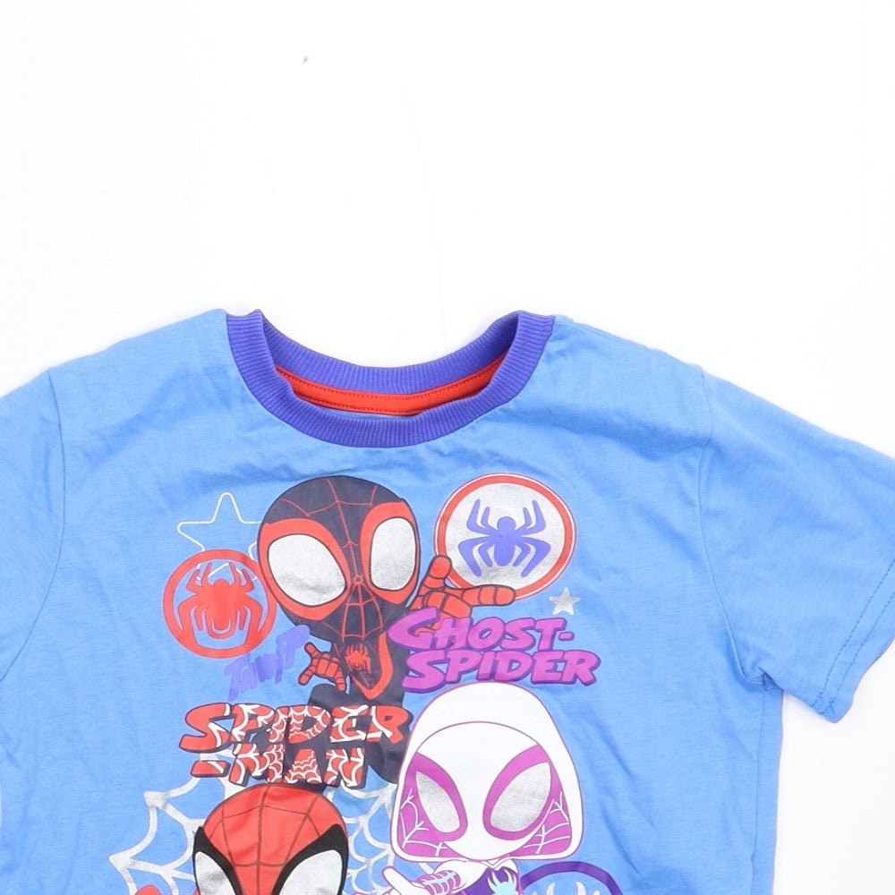 Disney Boys Blue   Basic T-Shirt Size 3 Years  - Marvel