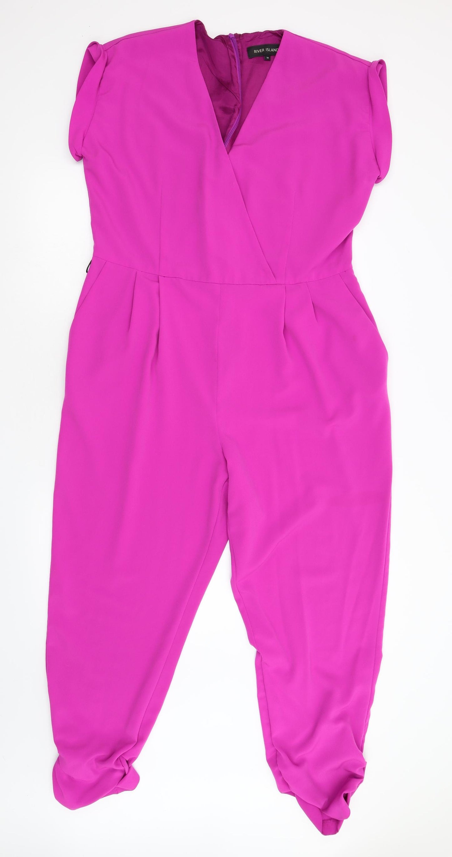 River Island Womens Pink   Jumpsuit One-Piece Size 18