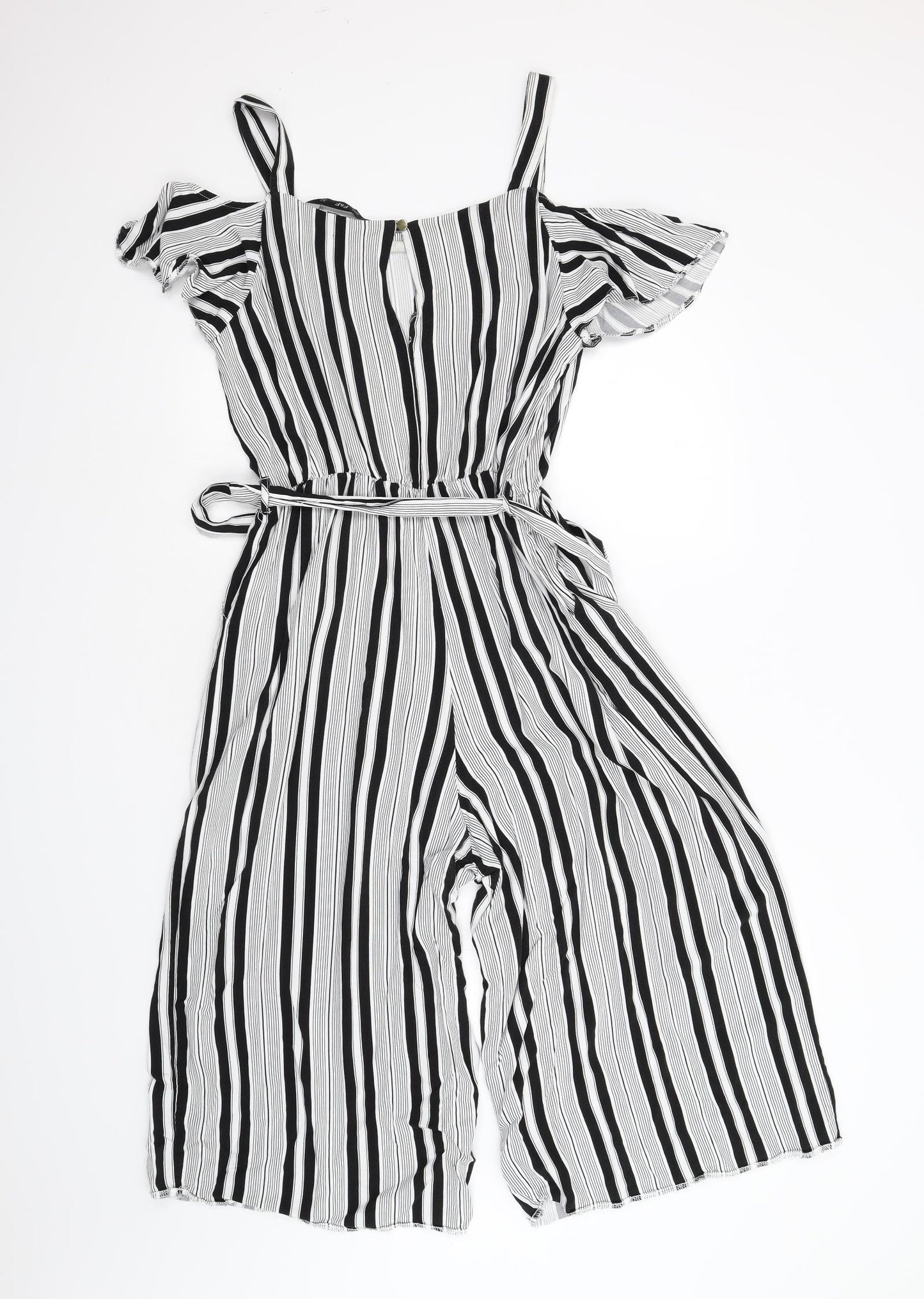 F&F Womens Multicoloured Striped  Jumpsuit One-Piece Size 16