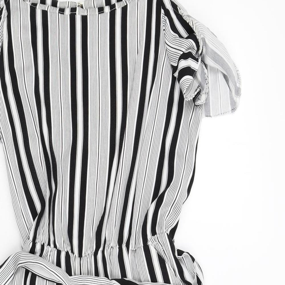 F&F Womens Multicoloured Striped  Jumpsuit One-Piece Size 16