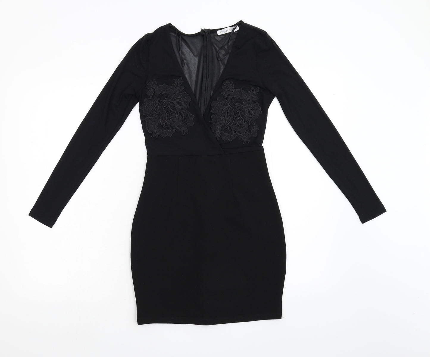 Who I Am Womens Black   Bodycon  Size 8