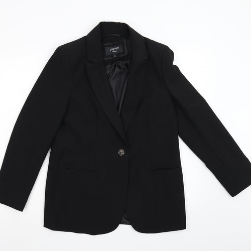 Papaya Womens Black   Jacket Blazer Size 12
