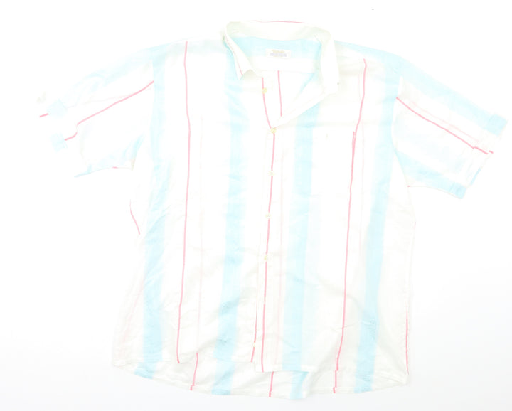 Continental Mens Multicoloured Striped Button-Up Size L