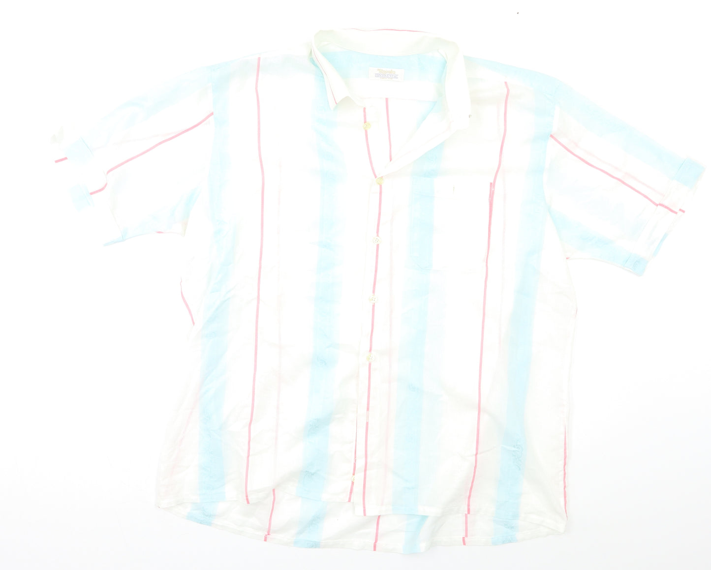 Continental Mens Multicoloured Striped   Button-Up Size L