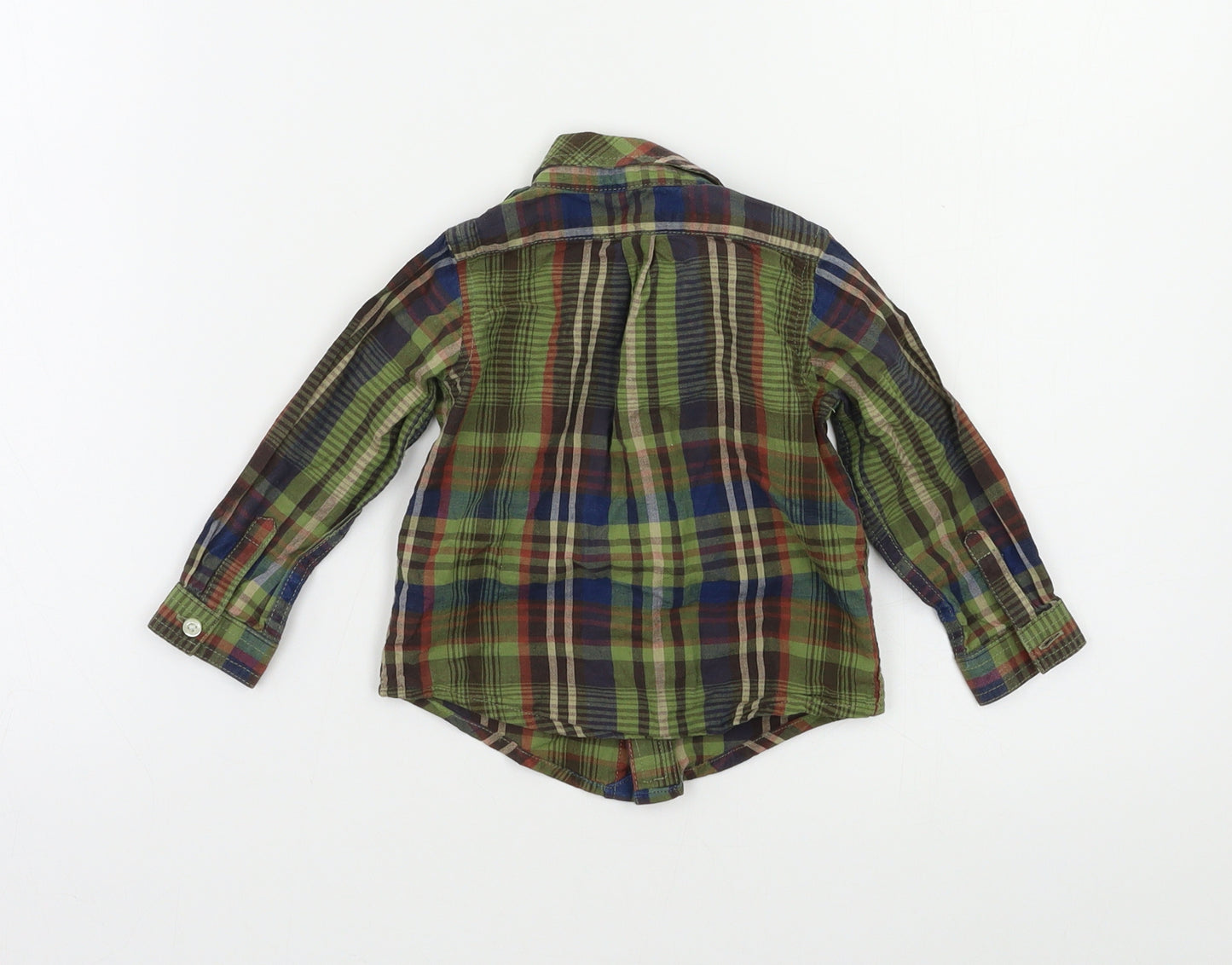 Polo Ralph Lauren Baby Green Check  Basic Button-Up Size 6-9 Months