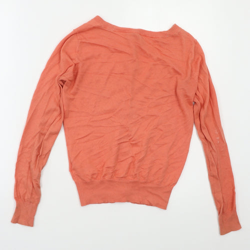 Oasis Womens Orange   Cardigan Jumper Size XS