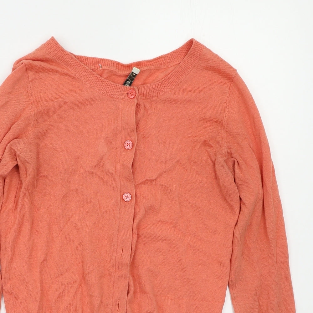 Oasis Womens Orange   Cardigan Jumper Size XS