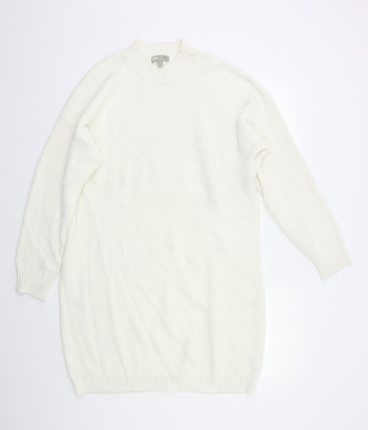 ASOS Womens White   Jumper Dress  Size 12