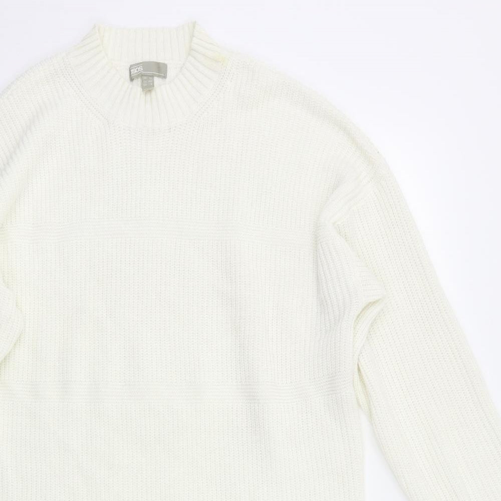ASOS Womens White   Jumper Dress  Size 12