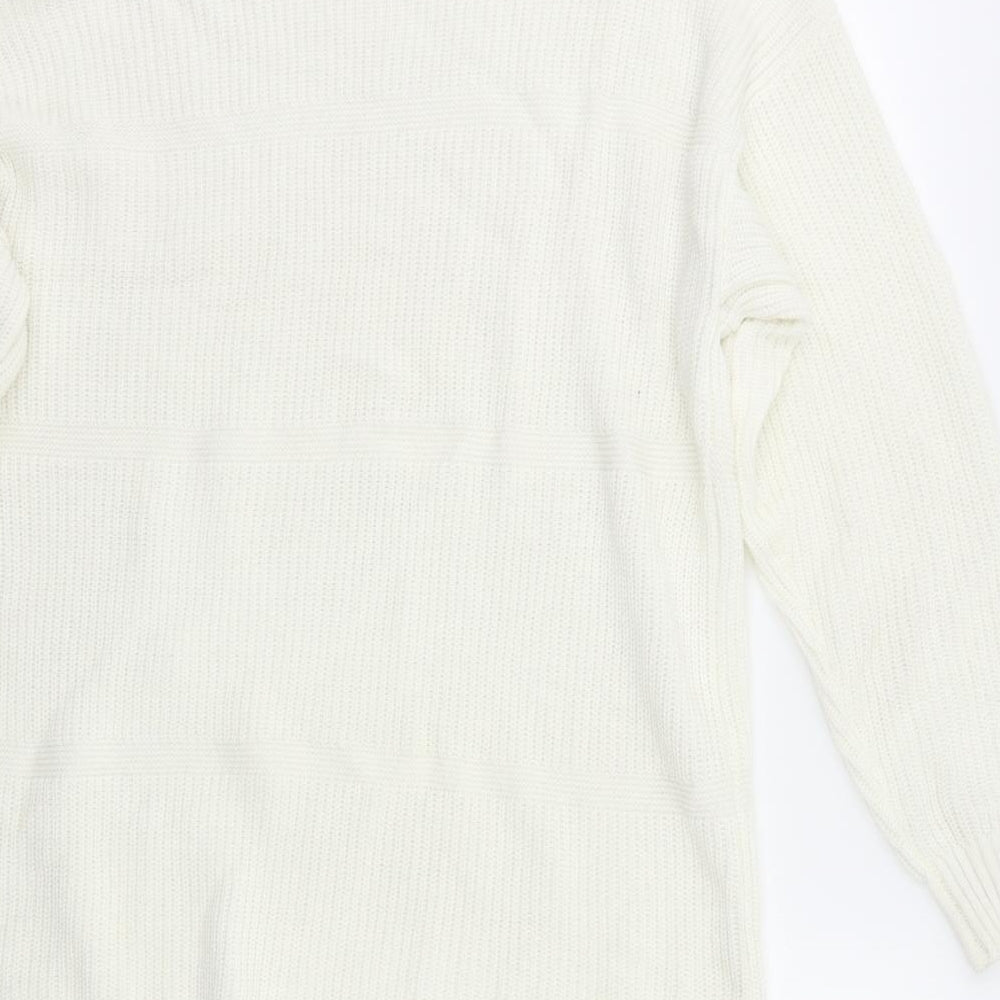 ASOS Womens White   Jumper Dress  Size 12