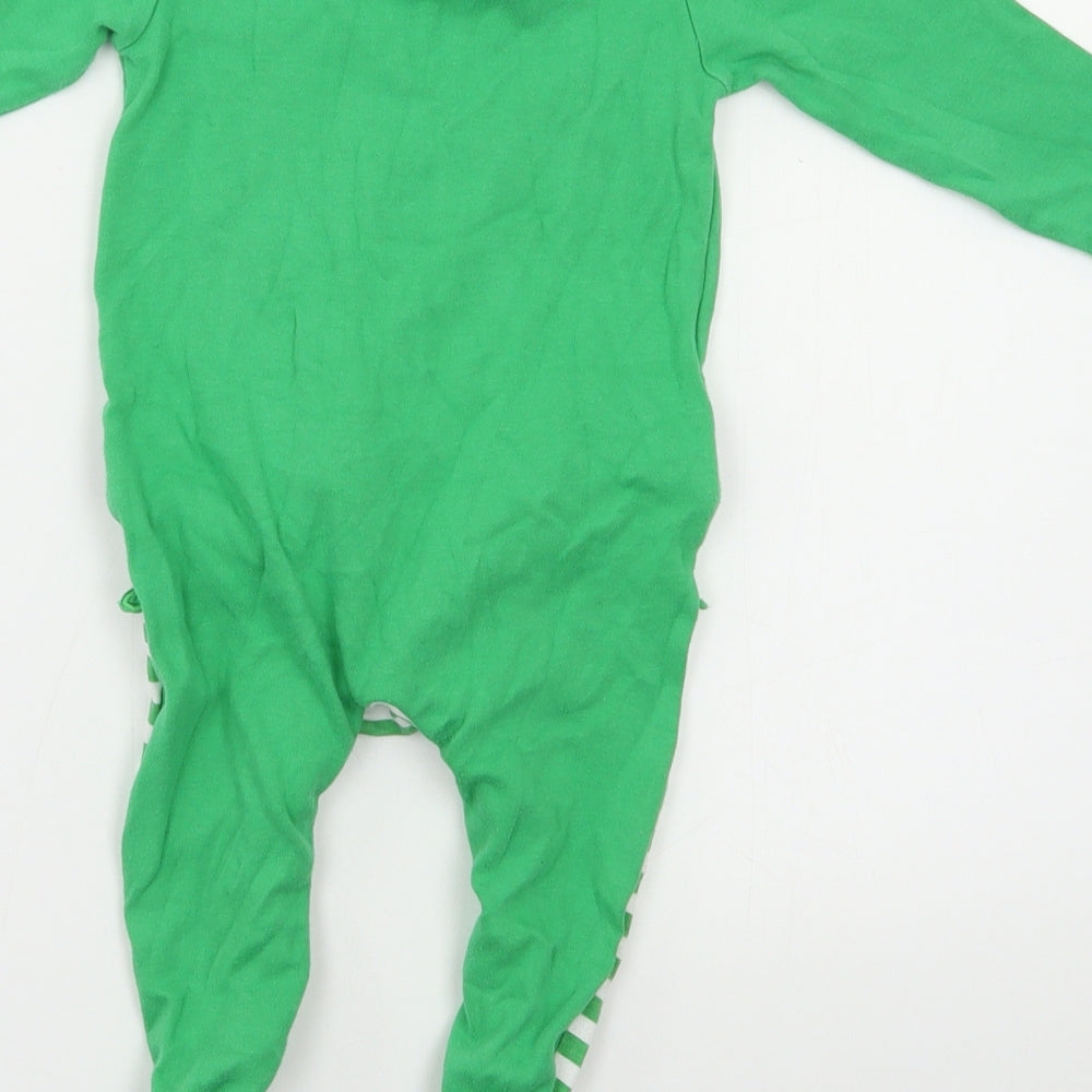 Preworn Baby Green   Babygrow One-Piece Size 12 Months  - Santa