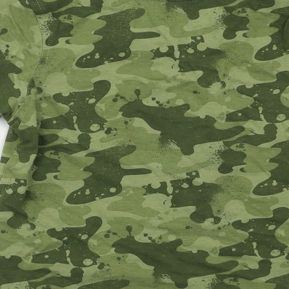 George Boys Green Camouflage  Basic T-Shirt Size 2-3 Years