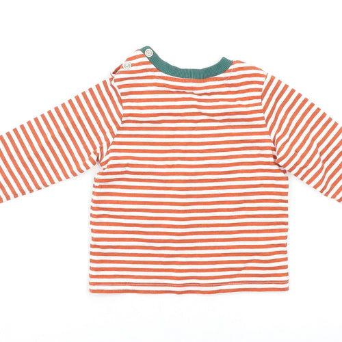 Nutmeg Baby Red Striped  Pullover T-Shirt Size 3-6 Months
