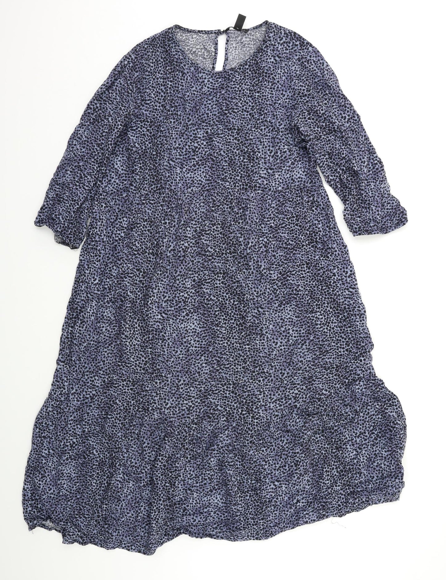 New Look Womens Blue Animal Print  A-Line  Size 12  - Maternity