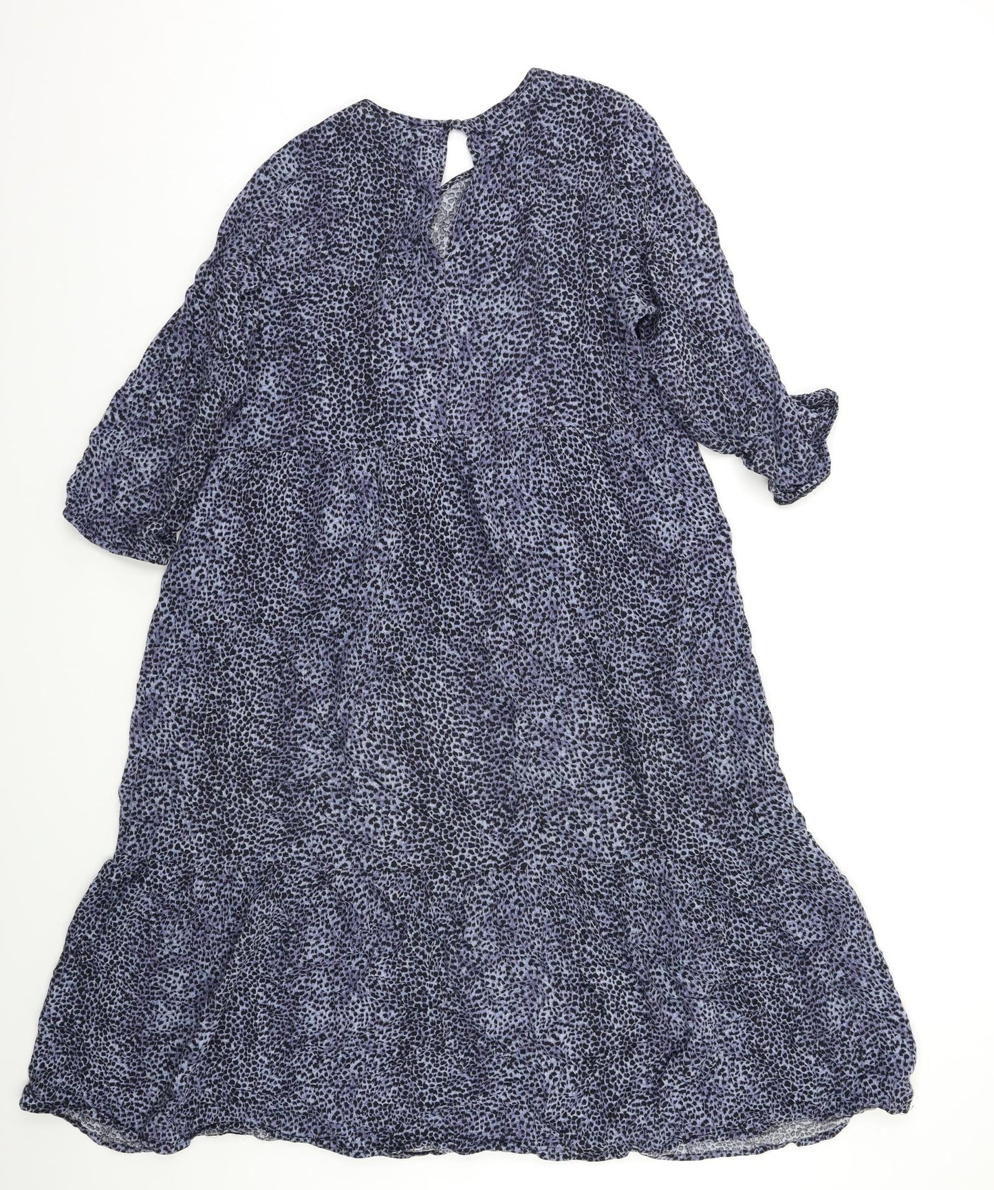 New Look Womens Blue Animal Print  A-Line  Size 12  - Maternity