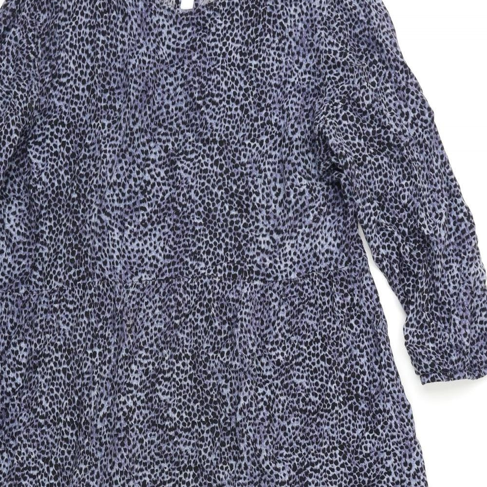 New Look Womens Blue Animal Print  A-Line  Size 12  - Maternity