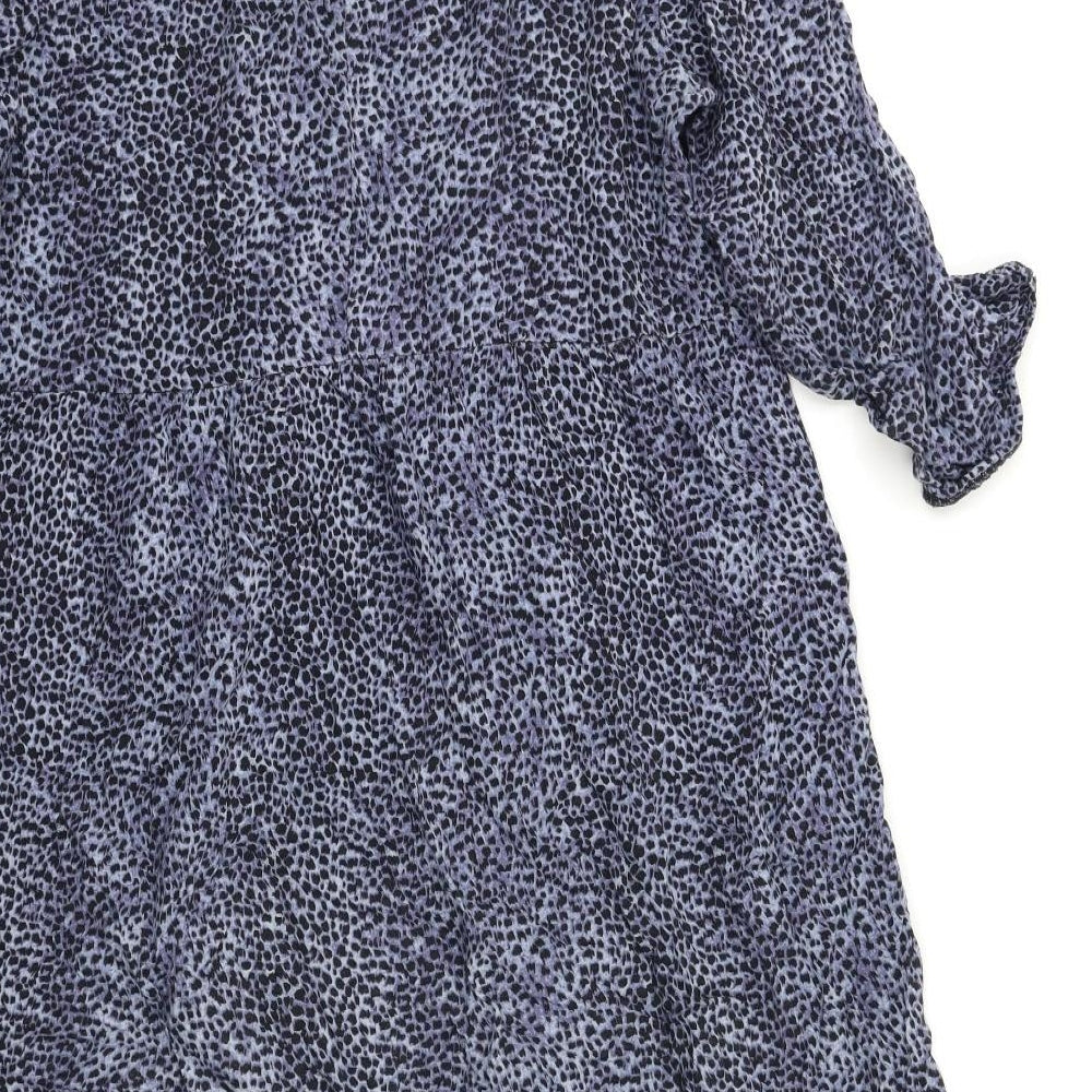 New Look Womens Blue Animal Print  A-Line  Size 12  - Maternity