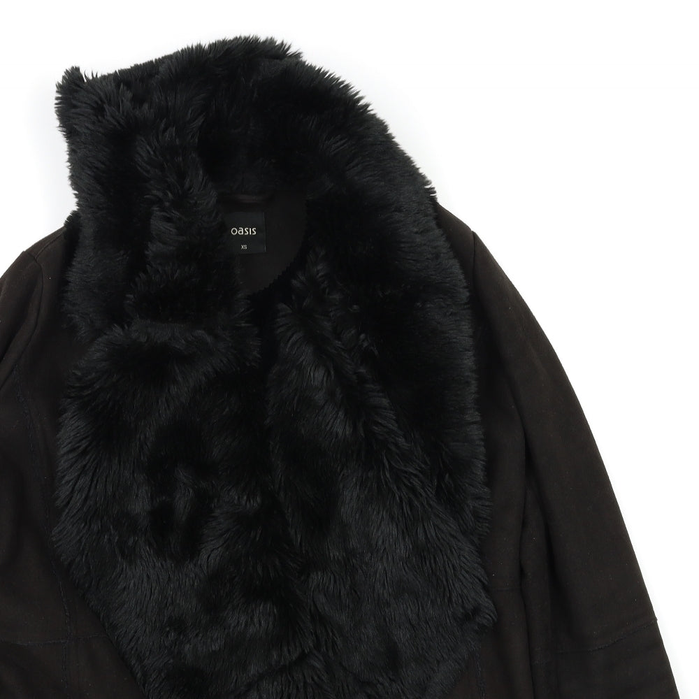 Oasis Womens Black   Gilet Coat Size XS