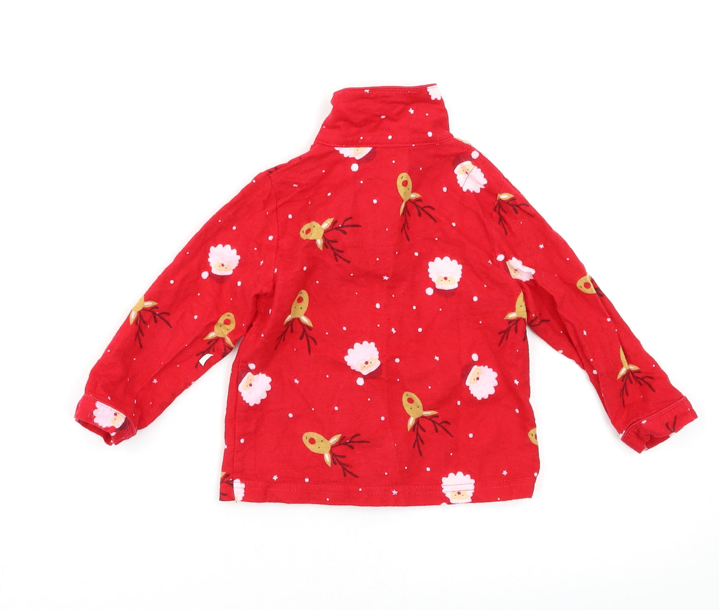 Primark Baby Red Geometric  Kimono Pyjama Set Size 12-18 Months  - Rudolph Christmas