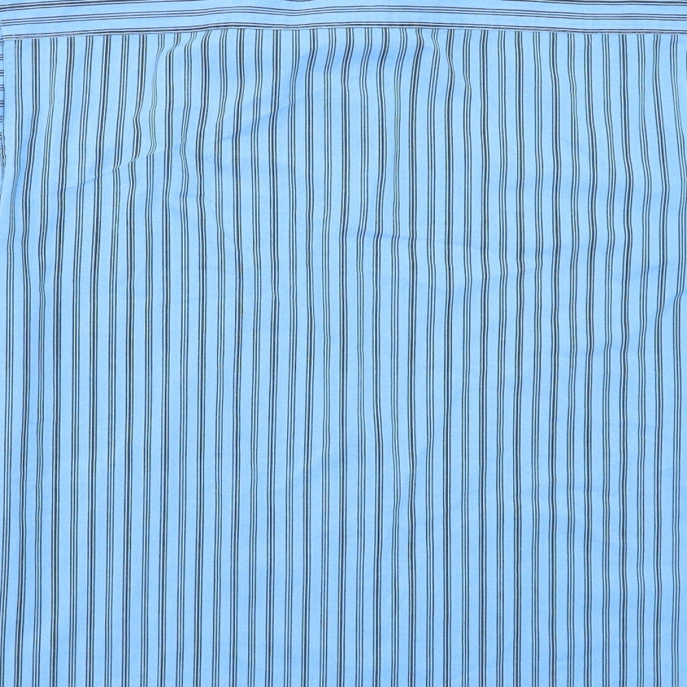 Casual Club Mens Blue Striped   Button-Up Size L