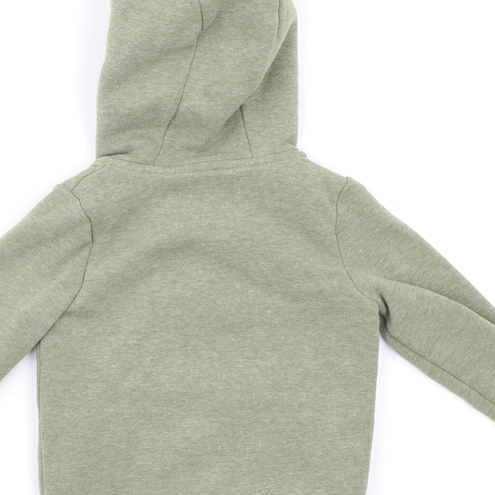 Nutmeg Girls Green Floral  Full Zip Hoodie Size 4-5 Years