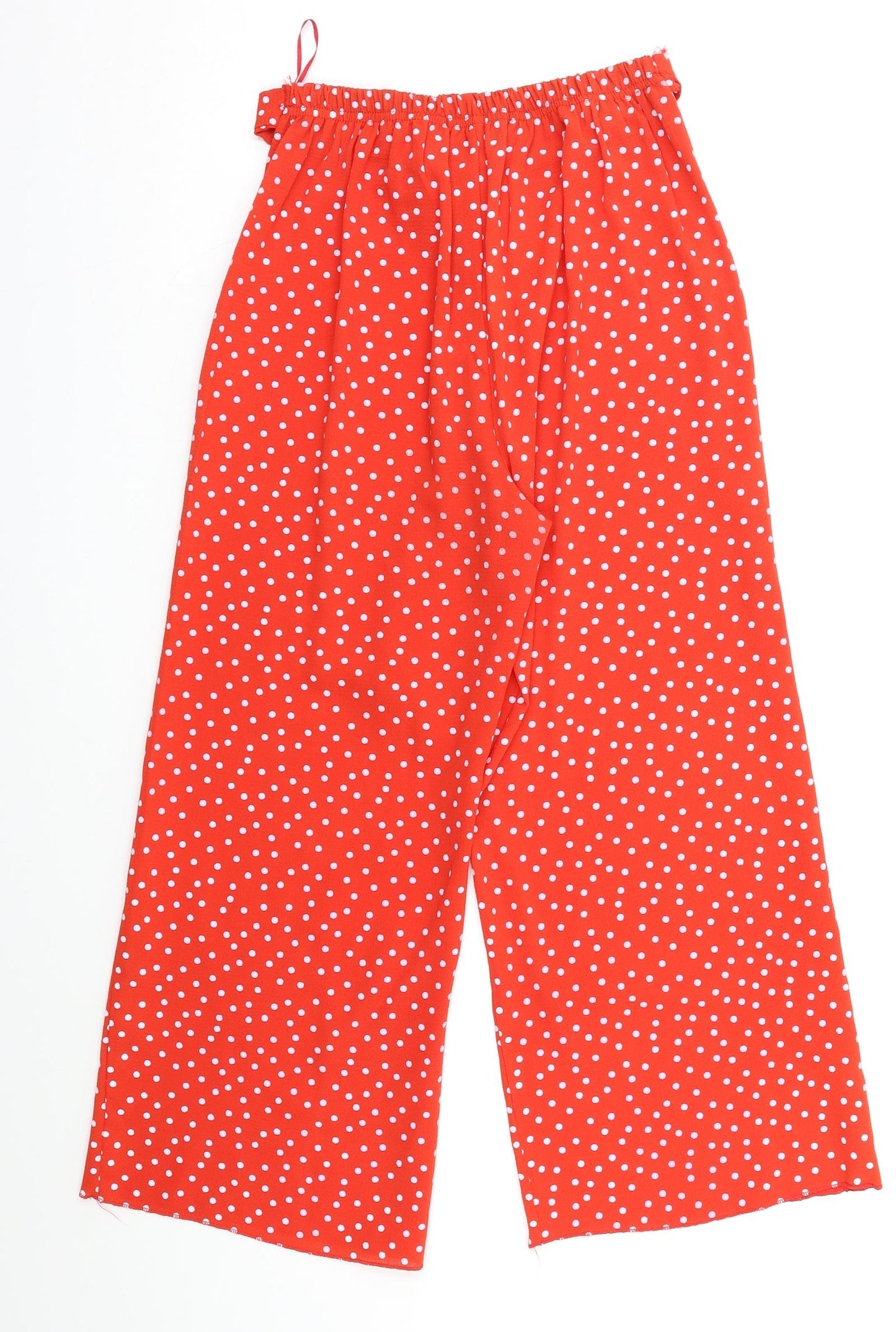 Quiz Womens Red Polka Dot  Trousers  Size S L20 in