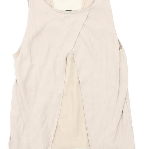 River Island Womens Beige   Basic T-Shirt Size 12