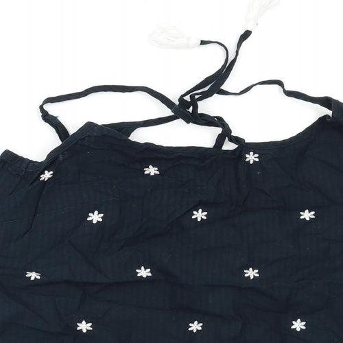 Preworn Womens Black   Camisole Blouse Size S  - Embroidered
