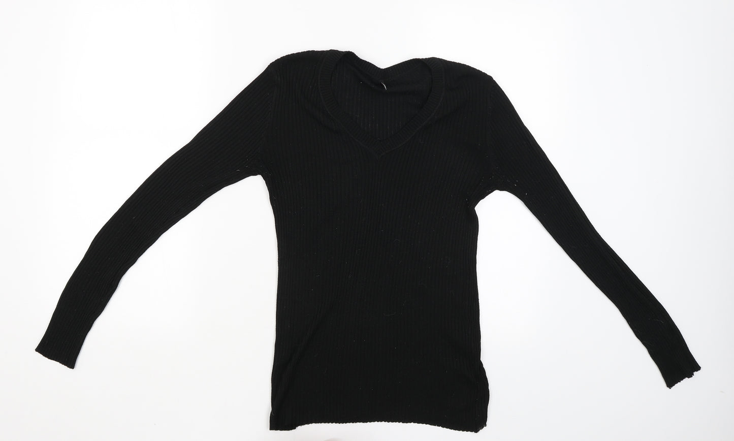 RT Womens Black   Pullover Jumper Size L