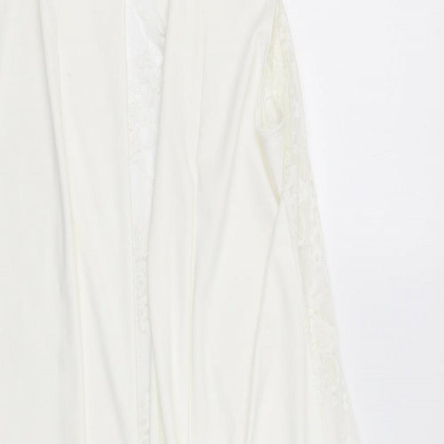 Miss Sassy Womens White Floral  Ball Gown  Size M