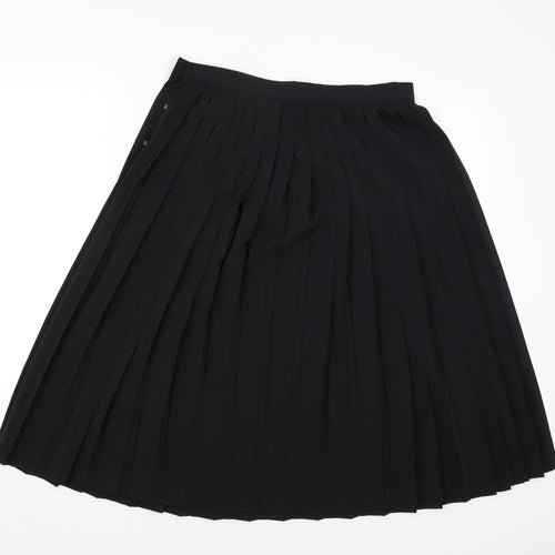 St Michael Womens Black   Flare Skirt Size 14