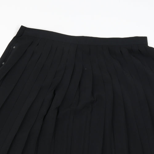 St Michael Womens Black   Flare Skirt Size 14