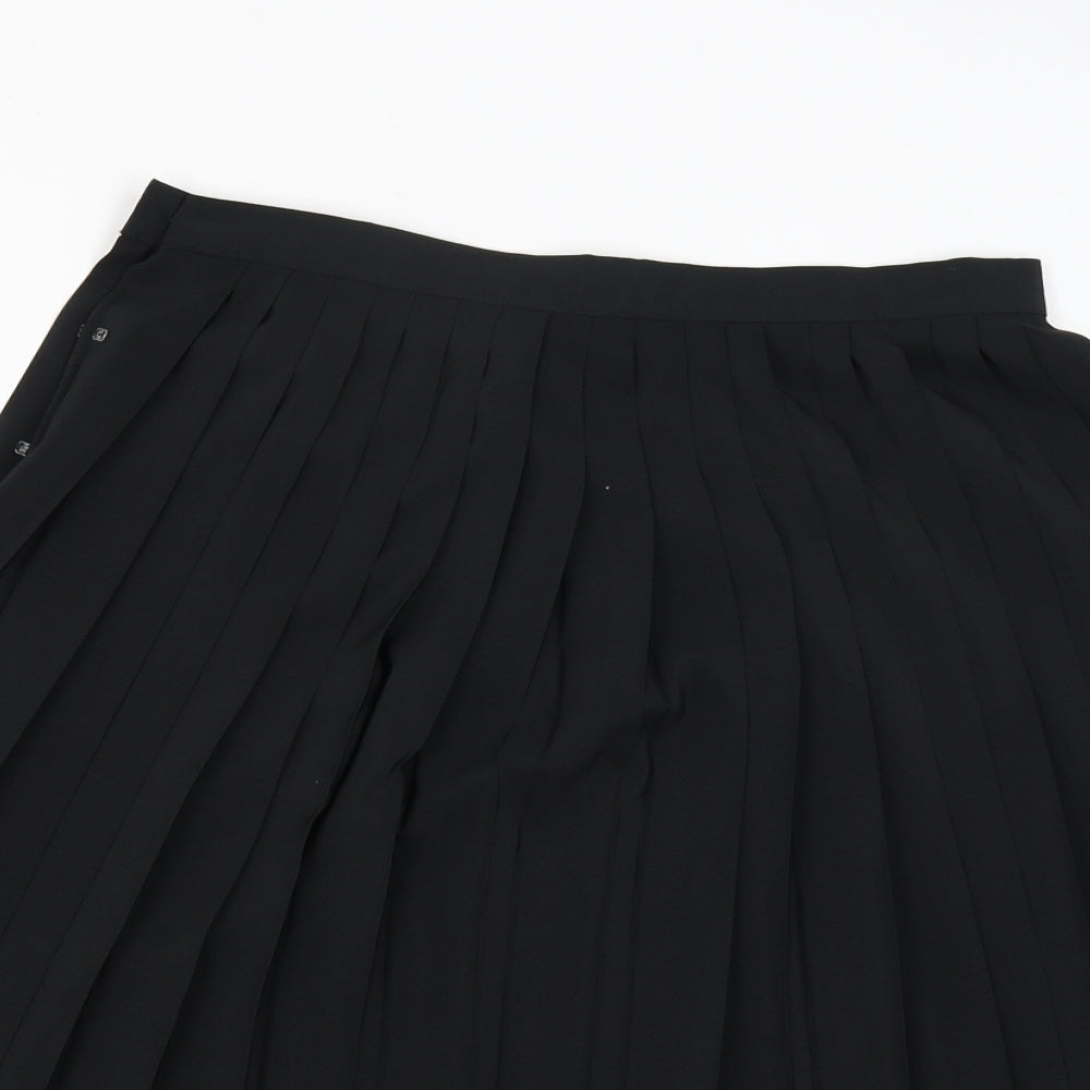 St Michael Womens Black   Flare Skirt Size 14
